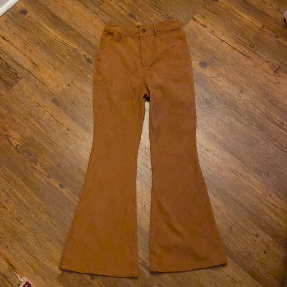 Cider women’s size XS tan corduroy flare pants